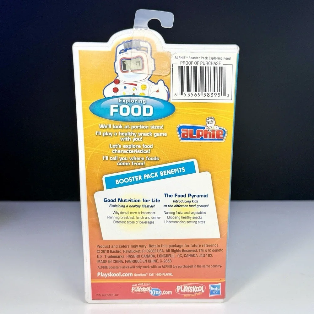 2010 Playskool Alphie Exploring Food Booster Pack 25 Cards Cartridge Complete